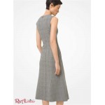 Жіноча Сукня MICHAEL KORS (Glen Plaid Stretch Wool Sheath Dress) 65243-05 чорний/екру