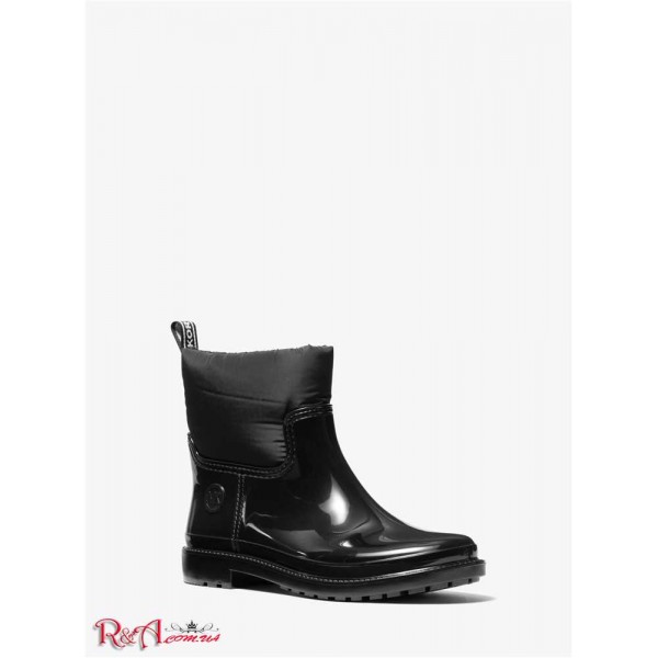 Женские Ботинки MICHAEL KORS (Blakely Logo Tape PVC and Nylon Rain Boot) 61213-05 Черный