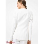 Женский Блейзер MICHAEL KORS (Double Crepe Sable Collarless Blazer) 65113-05 Оптический Белый