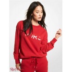 Жіночий Світшот MICHAEL KORS (Logo Organic Cotton Blend Sweatshirt) 64963-05 Crimson
