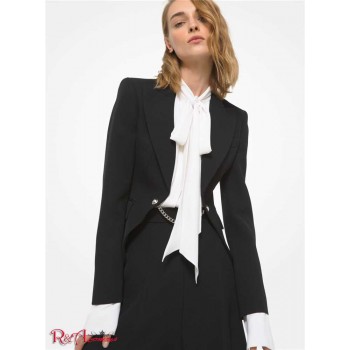 Женская Куртка (Embellished Wool Gabardine Cutaway Riding Jacket) 65123-05 черный