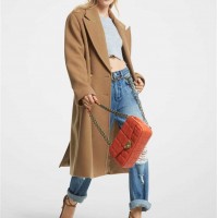 Женское Пальто (Wool Blend Oversized Coat) 65063-05 Темный Camel