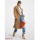 Женское Пальто (Wool Blend Oversized Coat) 65063-05 Темный Camel