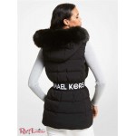 Женский Жилет MICHAEL KORS (Faux Fur Trim Quilted Vest) 65073-05 Черный