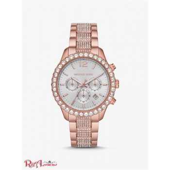 Жіночий Годинник (Oversized Layton Pave Rose Gold-Tone Watch) 64983-05 два тон