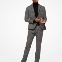 Чоловічий Блейзер (Houndstooth Wool-Blend Blazer) 48733-05 чорний
