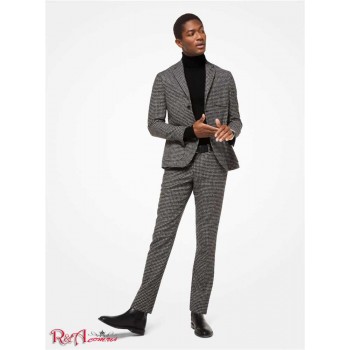 Чоловічий Блейзер (Houndstooth Wool-Blend Blazer) 48733-05 чорний