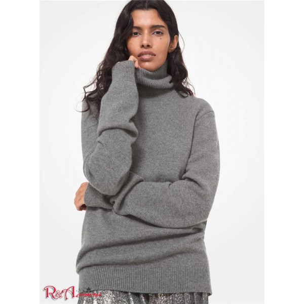 Женская Водолазка MICHAEL KORS (Cashmere Turtleneck Sweater) 65143-05 Banker Серый