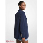 Женский Блейзер MICHAEL KORS (Crepe Boyfriend Blazer) 60783-05 midnightblue