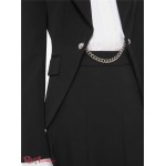 Женская Куртка MICHAEL KORS (Embellished Wool Gabardine Cutaway Riding Jacket) 65123-05 черный