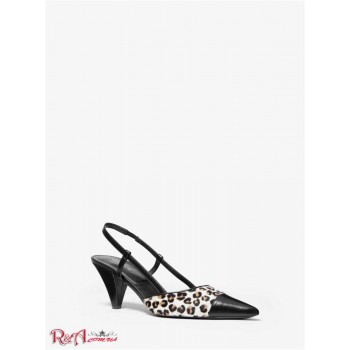 Жіночі Туфлі (Eloise Leopard Calf Hair Pump) 49263-05 хакі