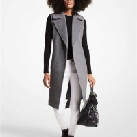 Жіночий Жилет (Wool Blend Wrap Vest) 61113-05 Heather Сірий