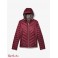 Женская Куртка (Reversible Printed Nylon Packable Puffer Jacket) 61103-05 Темный Ruby