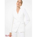 Женский Блейзер MICHAEL KORS (Double Crepe Sable Collarless Blazer) 65113-05 Оптический Белый