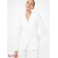 Женский Блейзер (Double Crepe Sable Collarless Blazer) 65113-05 Оптический Белый