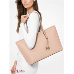 Женская Таут Сумка MICHAEL KORS (Jet Set Medium Saffiano Leather Top-Zip Tote Bag) 65473-05 Нежно-Розовый