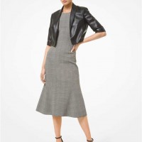 Жіноча Сукня (Glen Plaid Stretch Wool Sheath Dress) 65243-05 чорний/екру