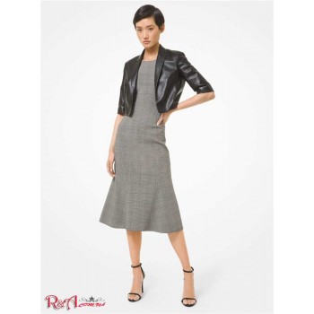 Жіноча Сукня (Glen Plaid Stretch Wool Sheath Dress) 65243-05 чорний/екру