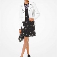 Жіноча Куртка (Faux Leather Moto Jacket) 60843-05 Білий