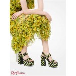Жіночий Сандалі MICHAEL KORS (Blaire Zebra Calf Hair Platform Sandal) 49183-05 Lime