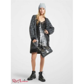 Жіночий Кардиган (Brushed Leopard Jacquard Cardigan) 60983-05 перл хізер