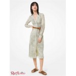 Женское Платье Рубашка MICHAEL KORS (Paisley Georgette Shirtdress) 60733-05 армия