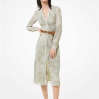 Женское Платье Рубашка (Paisley Georgette Shirtdress) 60733-05 Армия