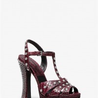 Женские Сандалии (Rosanna Studded Python Platform Sandal) 53313-05 Burgundy Женские Сандалии (Rosanna Studded Python Platform Sandal) 53313-05 Burgundy