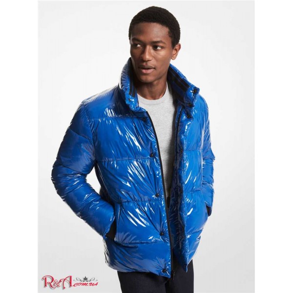 Мужская Куртка MICHAEL KORS (Quilted Patent Nylon Puffer Jacket) 61003-05 Синий