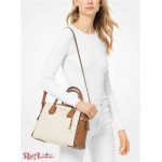 Женская Сумка Сэтчел MICHAEL KORS (Mercer Medium Logo Belted Satchel) 65493-05 Ванилевый/Желудь