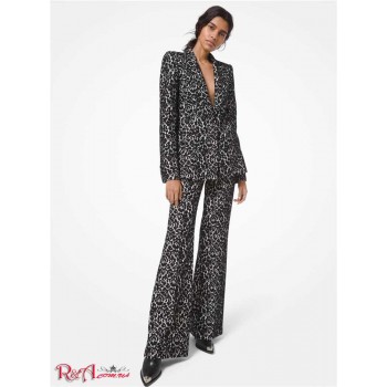 Женские Штаны (Floral Lace Flared Trousers) 65574-05 ivory/black