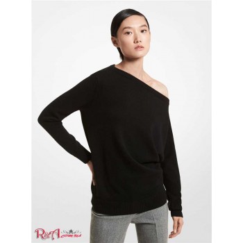 Жіночий Светр (Cashmere Off-The-Shoulder Sweater) 65154-05 чорний