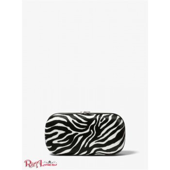 Женский Бралетт (Gansevoort Zebra Print Calf Hair Minaudie?re) 65454-05 ivory