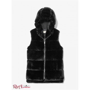 Женский Жилет (Faux Fur Hooded Vest) 65134-05 черный