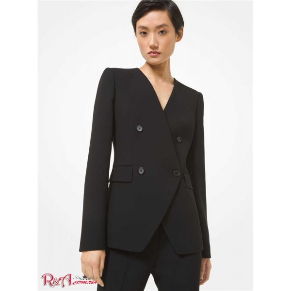 Женский Блейзер MICHAEL KORS (Double Crepe Sable Collarless Blazer) 65114-05 Черный