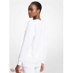 Жіночий Світшот MICHAEL KORS (Logo Organic Cotton Blend Sweatshirt) 64964-05 Білий