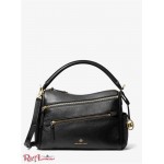 Жіноча Сумка Сетчел MICHAEL KORS (Lorimer Large Pebbled Leather Satchel) 65524-05 Чорний