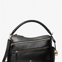 Женская Сумка Сэтчел (Lorimer Large Pebbled Leather Satchel) 65524-05 Черный