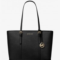Женская сумка (Jet Set Travel Large Saffiano Leather) 61524-05 Черный