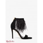 Женские Сандалии MICHAEL KORS (Meena Feather Embellished Suede Sandal) 65264-05 черный