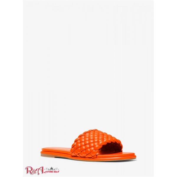 Женские Сандалии MICHAEL KORS (Amelia Braided Slide Sandal) 61334-05 Clementine