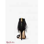 Женские Сандалии MICHAEL KORS (Meena Feather Embellished Suede Sandal) 65264-05 черный
