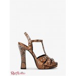 Жіночий Сандалі MICHAEL KORS (Rosanna Studded Python Platform Sandal) 53314-05 Suntan