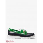 Женские Туфли MICHAEL KORS (Kearney Color-Block Leather Boat Shoe) 49204-05 келли зеленый