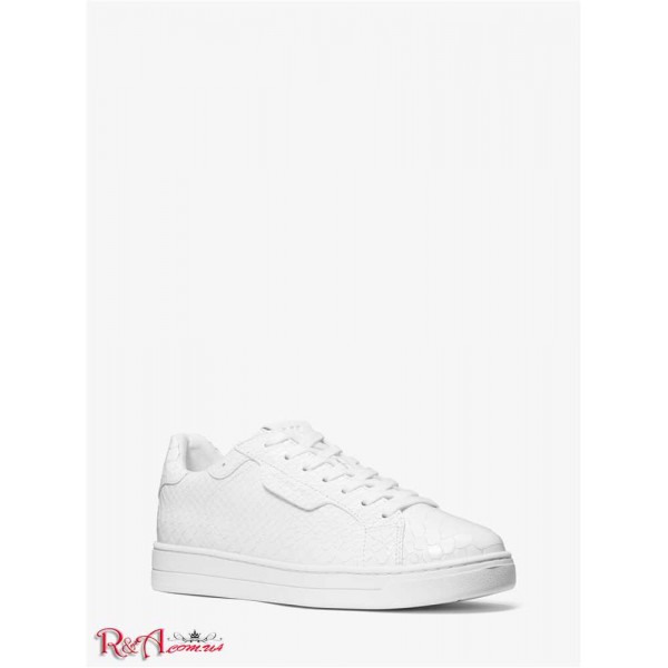 Жіночі Снікерси MICHAEL KORS (Keating Python Embossed Leather Sneaker) 65214-05 Оптичний Білий