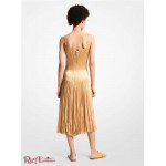 Женское Платье MICHAEL KORS (Crushed Satin Charmeuse Slip Dress) 65204-05 Wheat