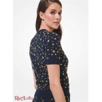 Женский Свитер MICHAEL KORS (Star Embellished Stretch Viscose Sweater) 48924-05 полночь