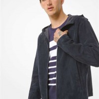Чоловіча Куртка (Bonded Suede Hooded Jacket) 48614-05 Midnight
