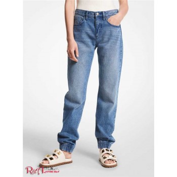 Женские Джоггеры (Boyfriend Denim Joggers) 65024-05 мытье индиго