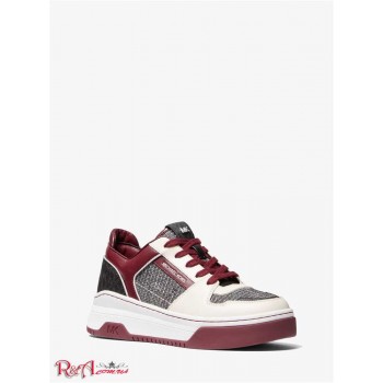 Женские Сникерсы (Lexi Mixed-Media Sneaker) 65234-05 темная ягода